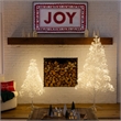 Nearly Natural 4ft Pre-Lit White Starburst Tree with 800 Fairy Warm White LED