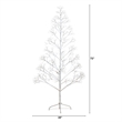 Nearly Natural 6ft Pre-Lit White Starburst Tree with 1680 Fairy Warm White LED