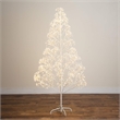 Nearly Natural 6ft Pre-Lit White Starburst Tree with 1680 Fairy Warm White LED