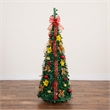 Nearly Natural 5ft Pre-Lit Pop up Christmas Tree with Red & Gold Ornaments