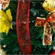 Nearly Natural 5ft Pre-Lit Pop up Christmas Tree with Red & Gold Ornaments