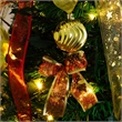 Nearly Natural 5ft Pre-Lit Pop up Christmas Tree with Red & Gold Ornaments