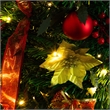 Nearly Natural 5ft Pre-Lit Pop up Christmas Tree with Red & Gold Ornaments