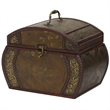 Nearly Natural Decorative Chests in Brown (Set of 2)