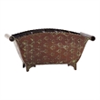 Nearly Natural Regal Rectangle Planter in Brown