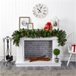 Nearly Natural 6ft Christmas Artificial Garland w/50 Clear LED Light