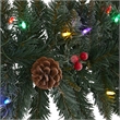 Nearly Natural 6ft Snow Dusted Garland w/50 Multicolor Lights