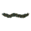 Nearly Natural 6ft Snow Dusted Garland w/50 Multicolor Lights