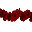 Nearly Natural 5ft Amaryllis Silk Garland in Red