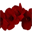 Nearly Natural 5ft Amaryllis Silk Garland in Red