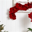 Nearly Natural 5ft Amaryllis Silk Garland in Red