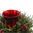 Nearly Natural Cedar Berry Candelabrum in Green