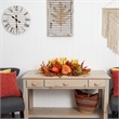Nearly Natural Harvest Triple Candelabrum in Orange