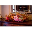 Nearly Natural Harvest Triple Candelabrum in Orange