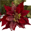 Nearly Natural Poinsettia Candelabrum in Green