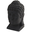 Nearly Natural Buddha Head (Indoor/Outdoor) in Black