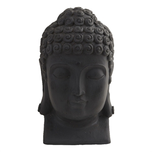 Nearly Natural Buddha Head (Indoor/Outdoor) in Black