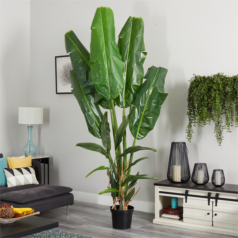 Nearly Natural Giant Travelers Palm Artificial Tree in Green