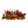 Nearly Natural Pumpkin Gourd Berry and Maple Leaf Artificial Arrangement