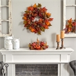 Nearly Natural Pumpkin Gourd Berry and Maple Leaf Artificial Arrangement