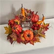 Nearly Natural Pumpkin Gourd Berry and Maple Leaf Artificial Arrangement