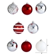 Nearly Natural Holiday Shatterproof 64 Count Christmas Tree Ornament Set