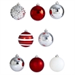 Nearly Natural Holiday Shatterproof 64 Count Christmas Tree Ornament Set