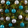 Nearly Natural Holiday Shatterproof 101 Count Christmas Tree Ornament Set