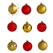 Nearly Natural Holiday Shatterproof 101 Count Christmas Tree Ornament Set