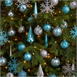 Nearly Natural Holiday Shatterproof 52 Count Christmas Tree Ornament Box Set