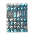 Nearly Natural Holiday Shatterproof 52 Count Christmas Tree Ornament Box Set