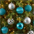 Nearly Natural Holiday Shatterproof 40 Count Christmas Tree Ornament Box Set