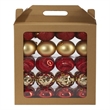 Nearly Natural Holiday Shatterproof 40 Count Christmas Tree Ornament Box Set
