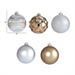 Nearly Natural Holiday Shatterproof 40 Count Christmas Tree Ornament Box Set