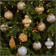 Nearly Natural Holiday Lux Shatterproof 12 Count Christmas Tree Ornament Set