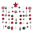 Nearly Natural Holiday Deluxe Shatterproof100 Ct Christmas Tree Ornament BoxSet