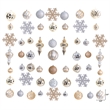 Nearly Natural Holiday Deluxe Shatterproof81 Ct Christmas Tree Ornament Box Set