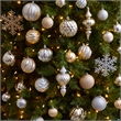 Nearly Natural Holiday Deluxe Shatterproof81 Ct Christmas Tree Ornament Box Set