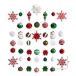 Nearly Natural Holiday Deluxe Shatterproof70 Ct Christmas Tree Ornament Box Set