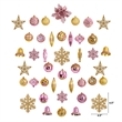 Nearly Natural Holiday Deluxe Shatterproof70 Ct Christmas Tree Ornament Box Set