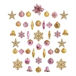 Nearly Natural Holiday Deluxe Shatterproof70 Ct Christmas Tree Ornament Box Set