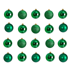 Nearly Natural Holiday Christmas 20 Count 3&quot Shatterproof Ornament Set