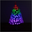 Nearly Natural 4ft White Pre-Lit Fiber Optic Christmas Tree with 120 LED Lights