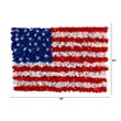 Nearly Natural 3ft x 2ft Red White & Blue American Flag Wall Panel w/100 LED