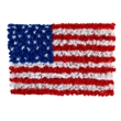 Nearly Natural 3ft x 2ft Red White & Blue American Flag Wall Panel w/100 LED