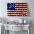 Nearly Natural 3ft x 2ft Red White & Blue American Flag Wall Panel w/100 LED