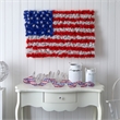 Nearly Natural 3ft x 2ft Red White & Blue American Flag Wall Panel w/100 LED
