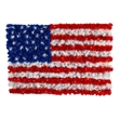 Nearly Natural 3ft x 2ft Red White & Blue American Flag Wall Panel w/100 LED