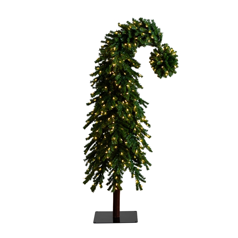 Nearly Natural 7ft Holiday Green Santa's Hat Christmas Tree w/ 500 LED Lights