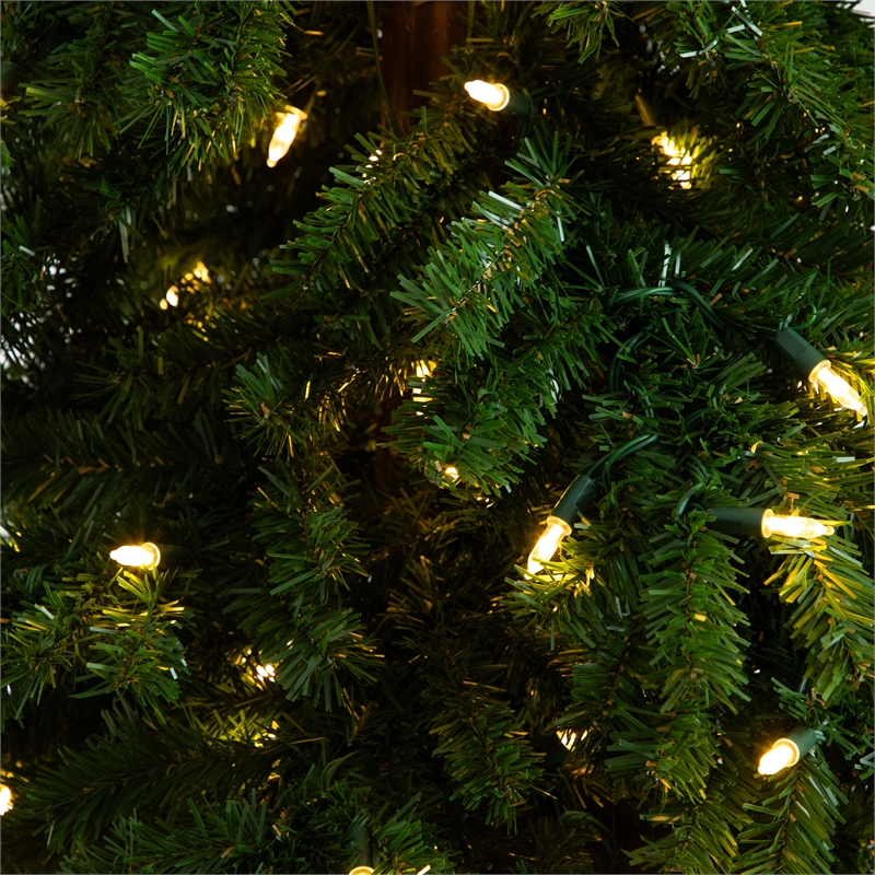Nearly Natural 7ft Holiday Green Santa's Hat Christmas Tree w/ 500 LED Lights